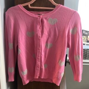 H&M Pink Cardigan with Heart Design
